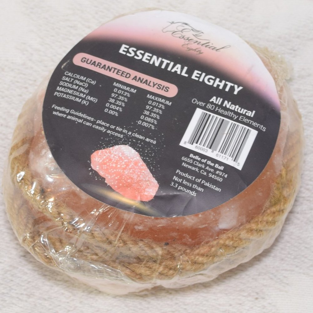 Essential Eighty Himalayan Pink Licking Salt Livestock Horses Deer Elk 3lb NEW